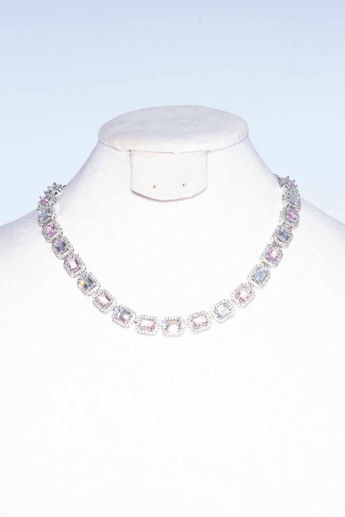Paola Pink Designer Necklace & Earring Set by Jaipur Rose Designer Indian Jewelry - Jaipur Rose