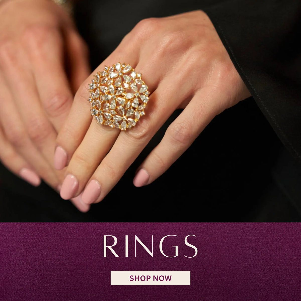Modern Indian Rings Online | Designer Indian Rings | Jaipur Rose