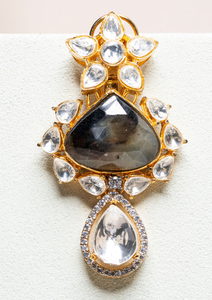 Cindy Semi-Precious Necklace & Earring Set By Jaipur Rose Luxury Indian Jewelry Online - Jaipur Rose