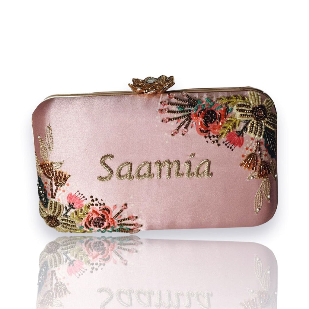 Custom Designer Handbag - Pink Floral - Jaipur Rose