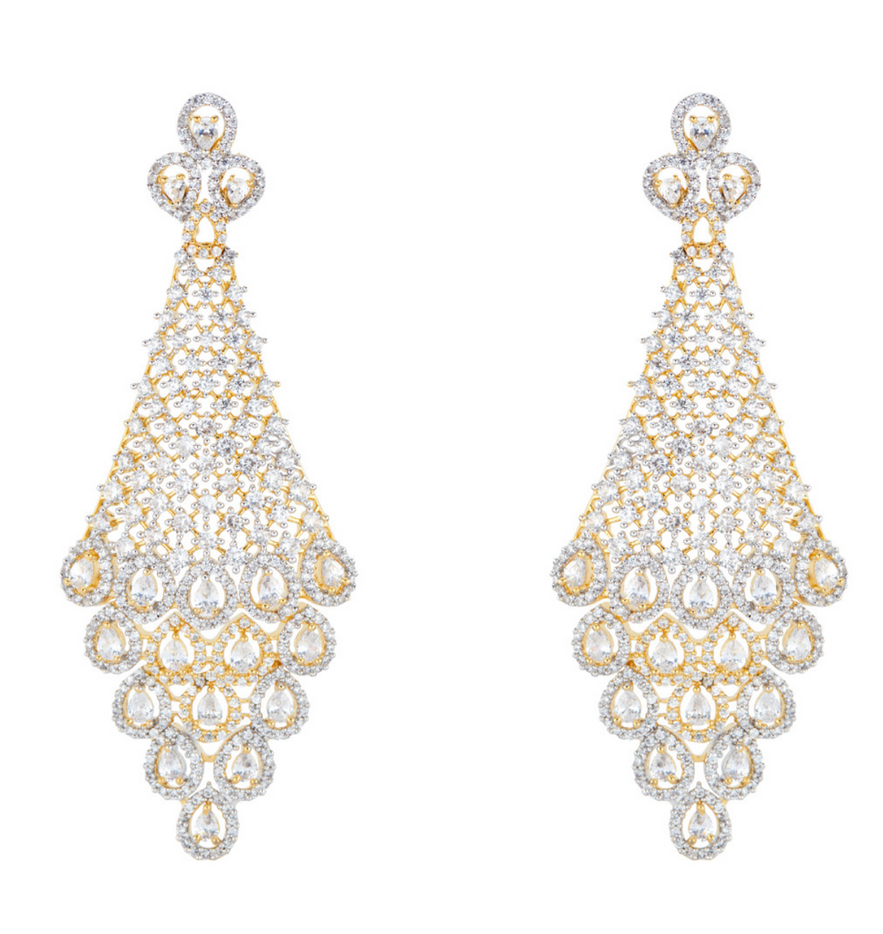 
Elevate your style with our stunning Isha chandelier earrings. Designed for women who lead inspired lives these earrings are a must-have for your jewelry collectionJaipur RoseJaipur RoseEarringsIsha Designer Indian Earrings By Jaipur Rose Designer Indian Statement