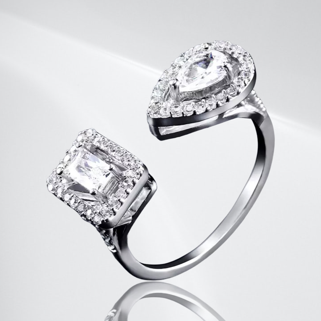 Dylan White Gold Everyday Luxury Ring by Jaipur Rose - Jaipur Rose